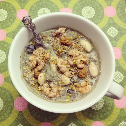 Super green overnight oats (click for ingredients)